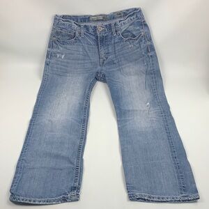 BKE Buckle Tyler light Blue Denim Straight Jeans Size 34 Men’s Cotton Distressed